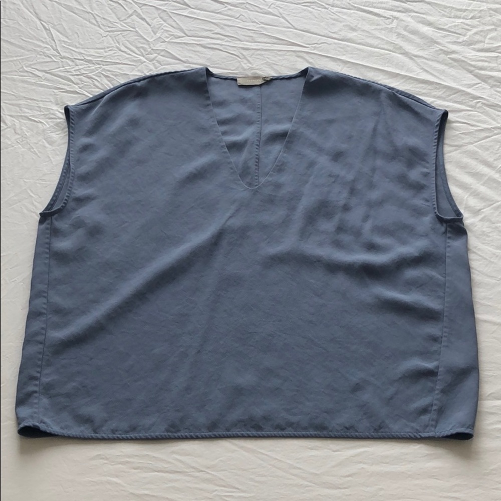 Blue Everlane GoWeave V Neck